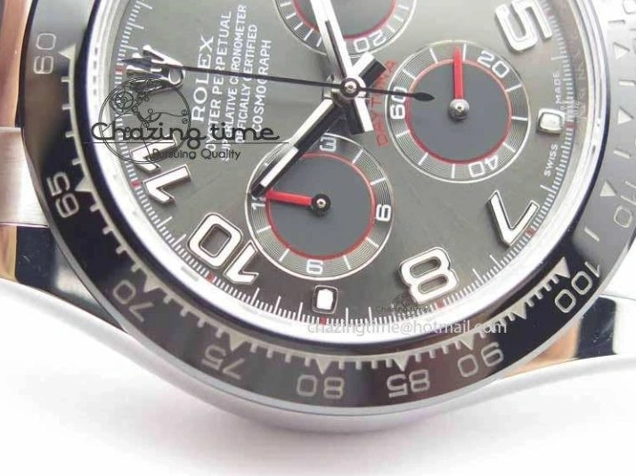 MiroTime 0129 RelaxedFit Daytona 116519LN 2016 Baselworld JH Best Edition Gray Dial On Rubber Strap A4130 (Free XS rubber strap) 3649